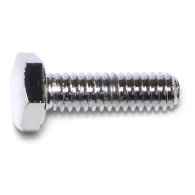 1/4"-20 x 7/8" Chrome Grade 5 Hex Cap Screws (10 pcs.)