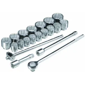 21 piece 1" Drive Metric Socket Set