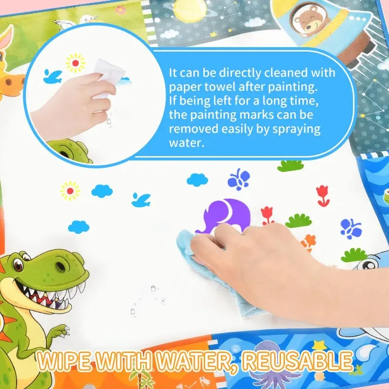 2in1 Write and Spray Painting Magic Blanket - Animal