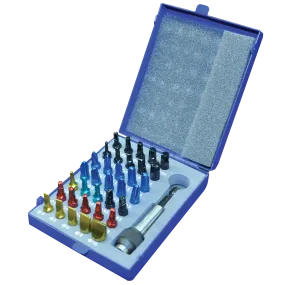 36 Piece Colour Insert Bit Set With Metal Case