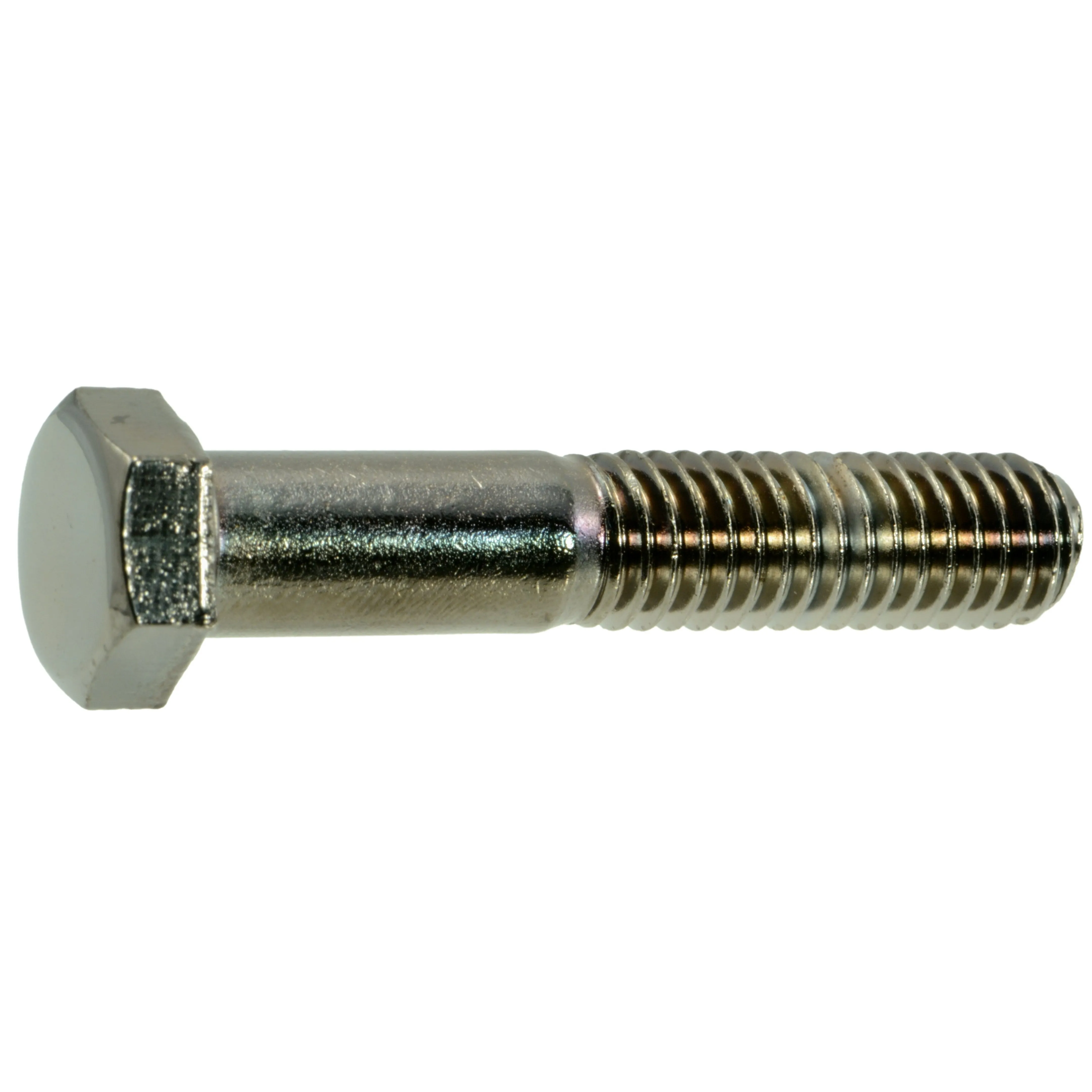 3/8"-16 x 2" Black Chrome Plated Steel Coarse Thread Hex Cap Screws (3 pcs.)