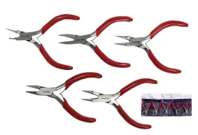 5pc- 3"Professional Single Leaf Jewelers Mini Plier Set