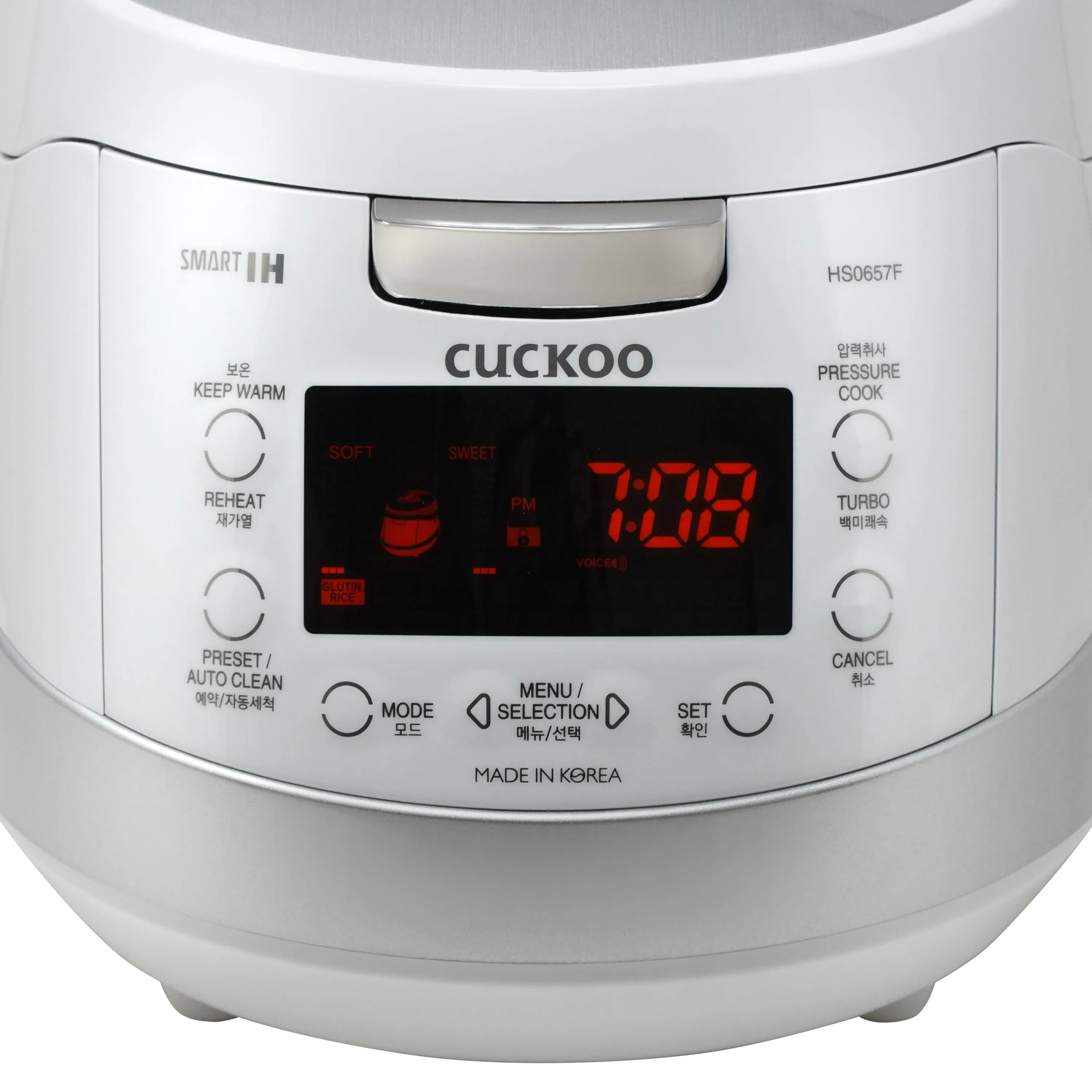 6-Cup IH Pressure Rice Cooker (CRP-HS0657F), Korean Voice guide only