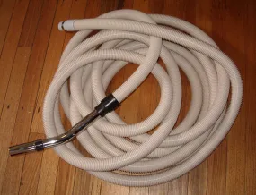 9Mtr Beige Ducted Vacuum Hose with 32mm Bent End Handle - Part # HBGCOM9