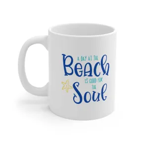 A Day at the Beach Ceramic Coffee Mug