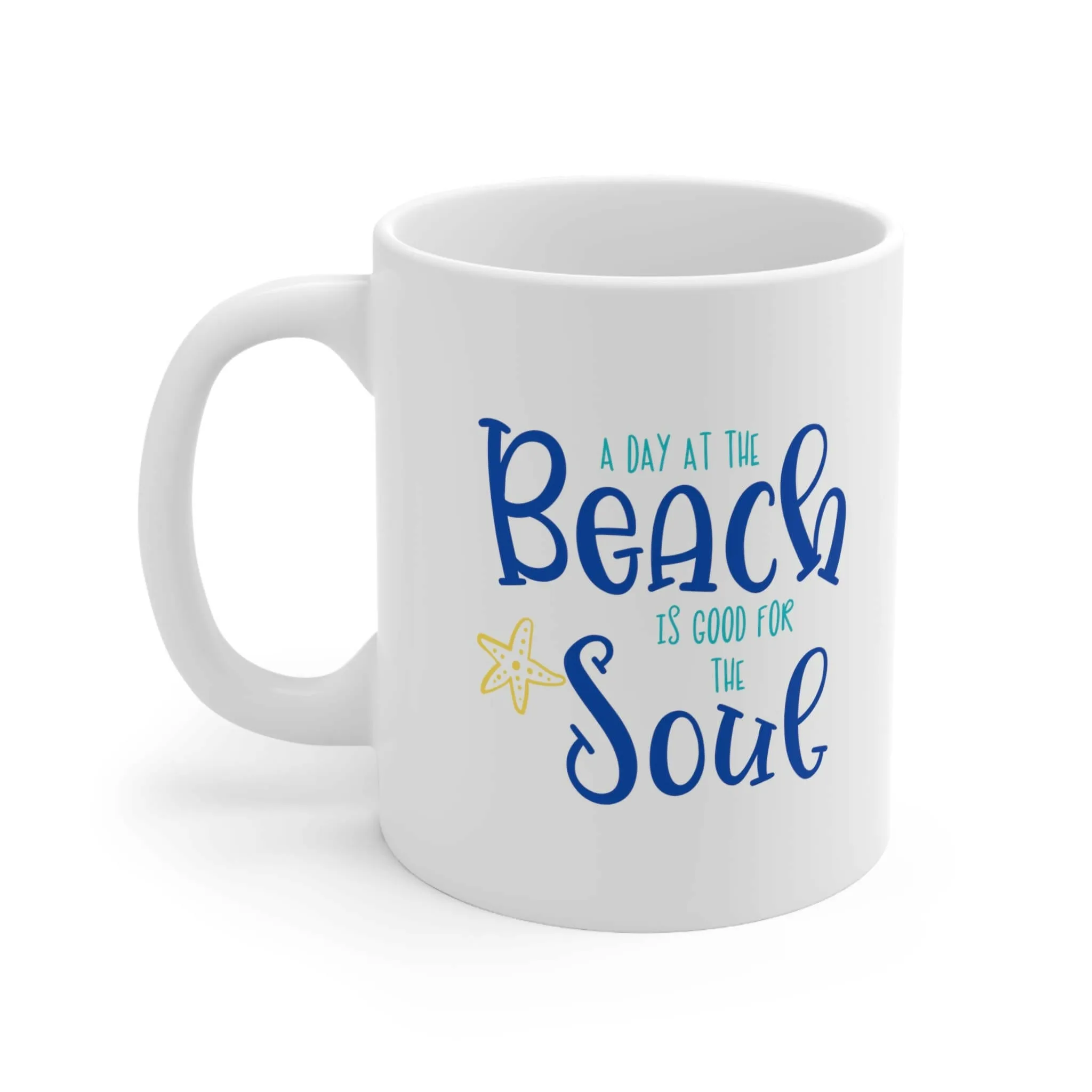 A Day at the Beach Ceramic Coffee Mug