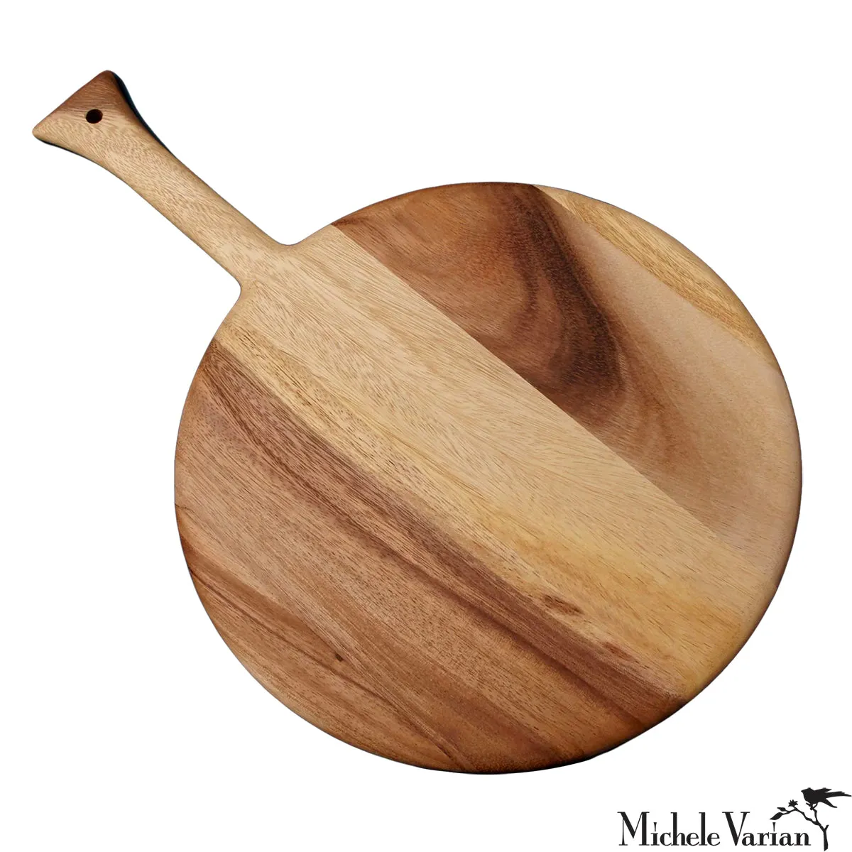 Acacia Round Board with Handle