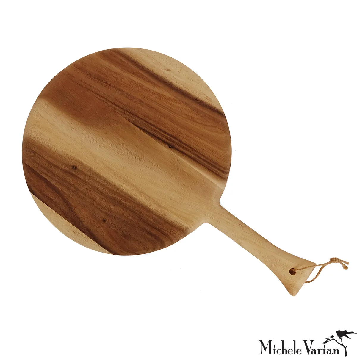 Acacia Round Board with Handle