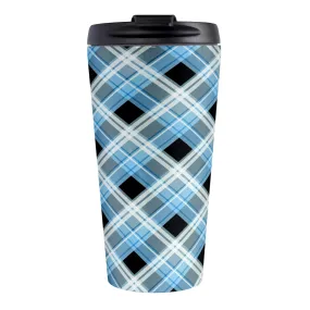 Alternative Blue Plaid Travel Mug