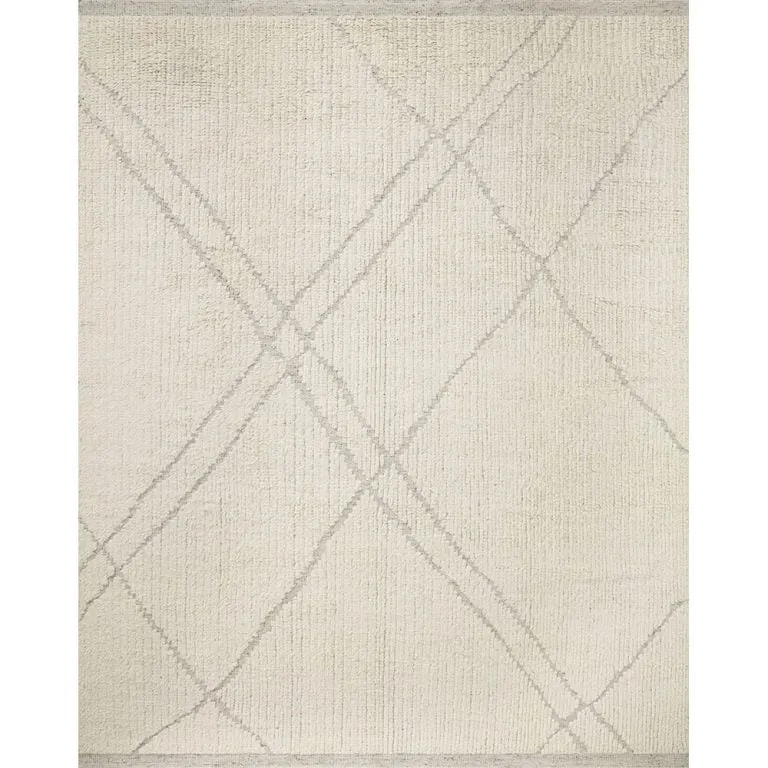 Amber Lewis x Loloi Gwyneth Rug - Ivory Silver