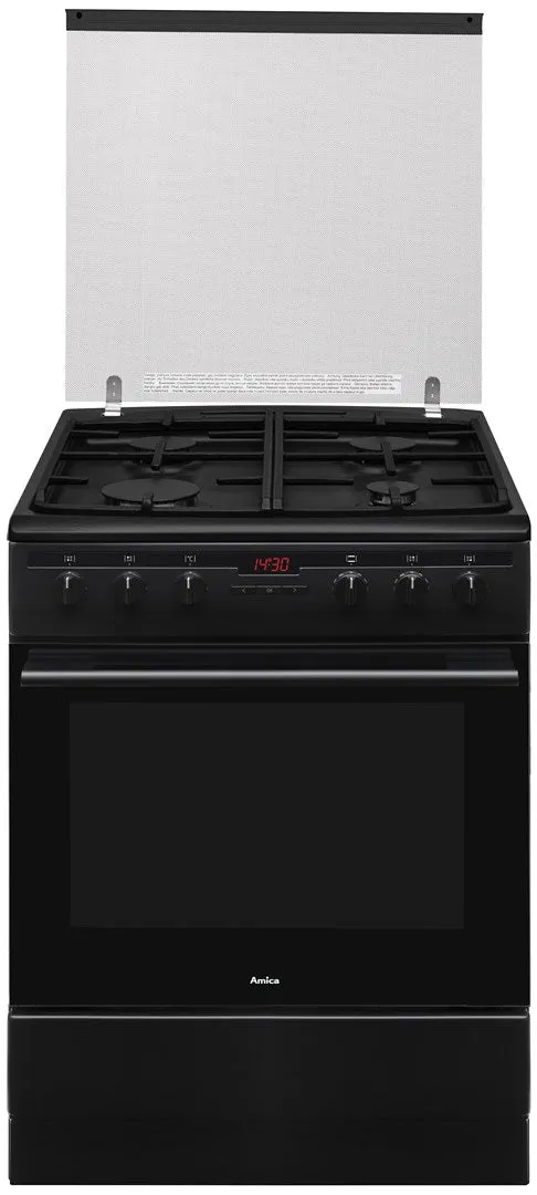 Amica 617Ges2.33Hzptana(Bm) Cooker Freestanding Cooker Gas Black A