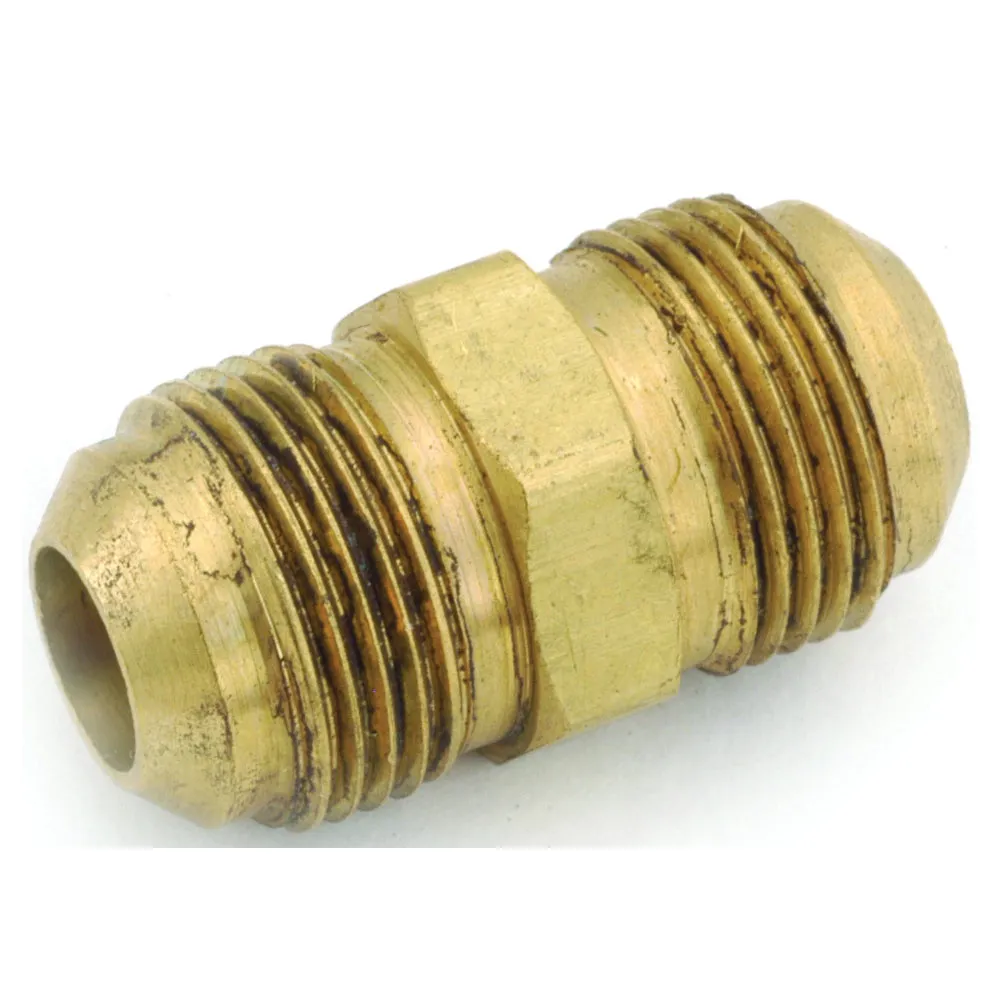 Anderson Metals 54802-06 Tube Union, 3/8 in, Flare, Brass