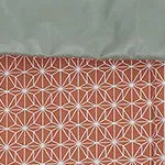 Ankisa Picnic Blanket [Terracotta/Sage green/Natural white]