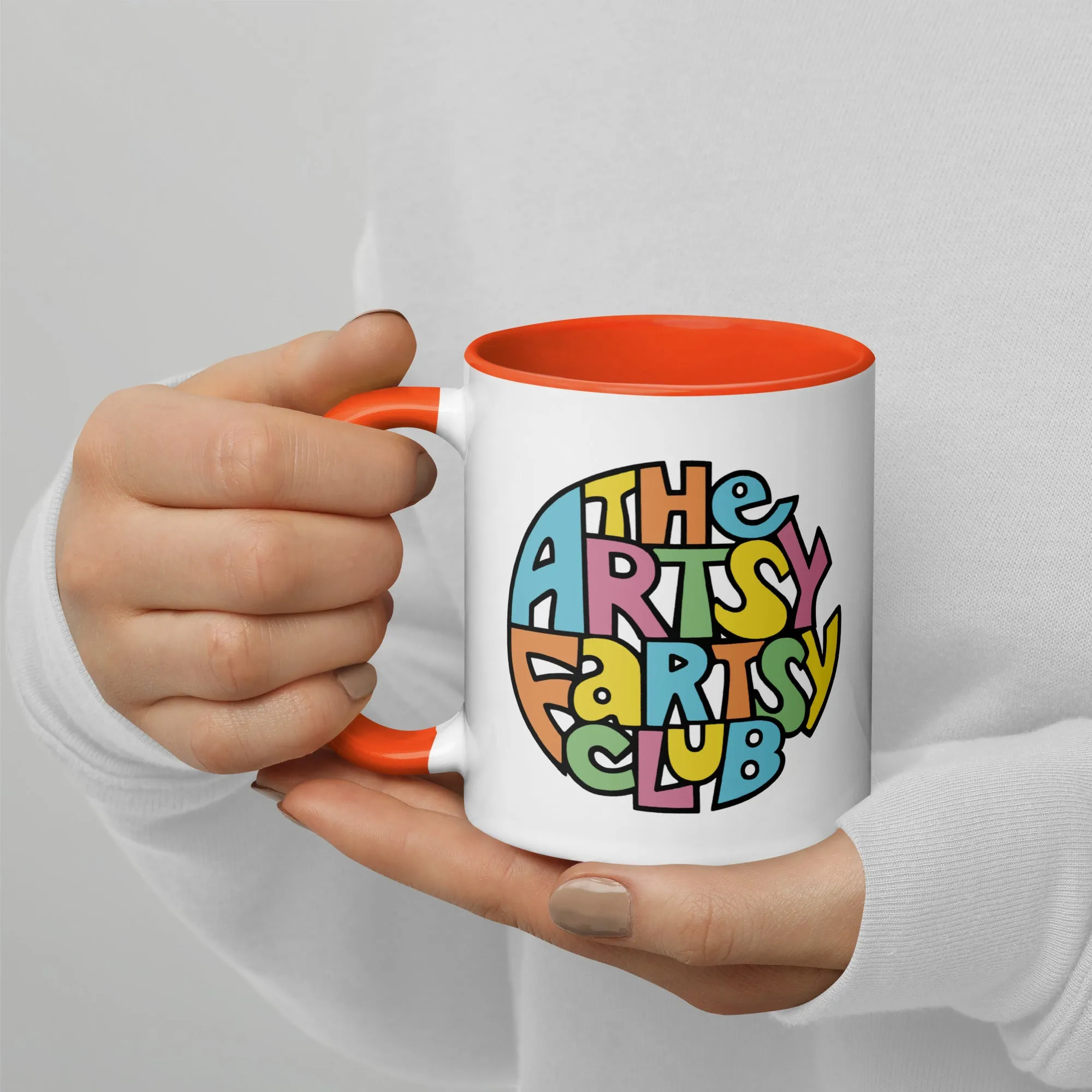 Artsy Fartsy Mug with Color Interior