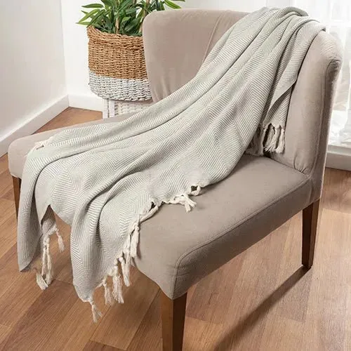 Avery 80291LTG Light Grey Throw Blanket