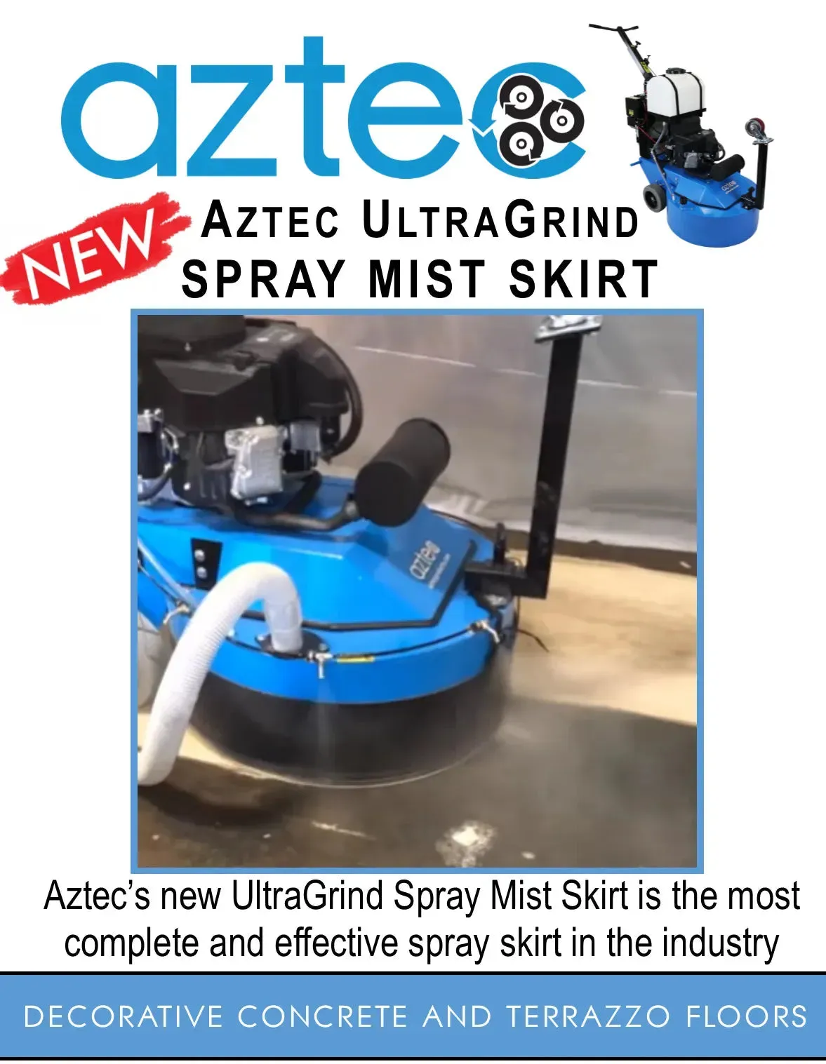 Aztec 30" UltraGrind Propane Concrete Grinder and Polisher (040-1)