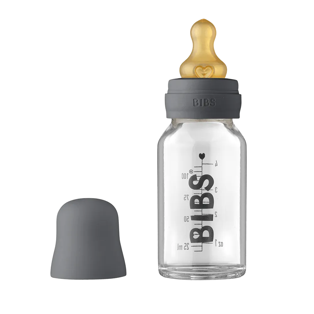 Baby Glass Bottle Complete Set 110ml - Iron