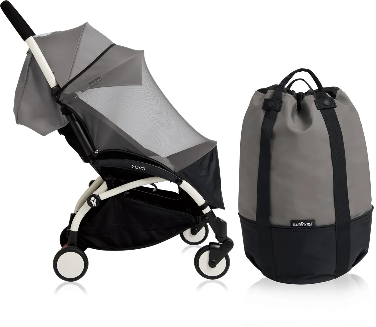 Babyzen YOYO  Rolling Bag & Insect Shield - Grey