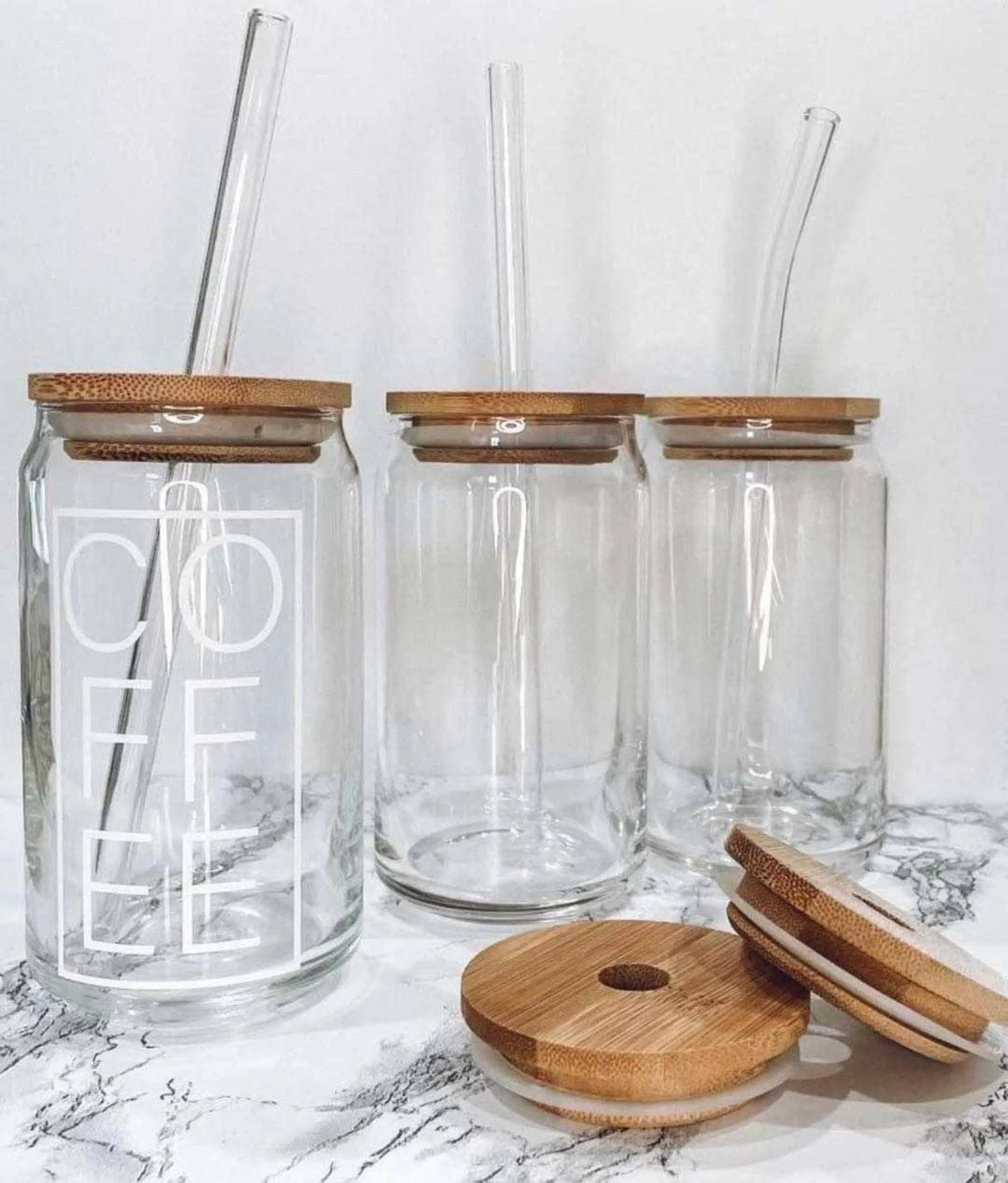 Beauty Stash - Glass Coffee Tumblers- preorder 3/10