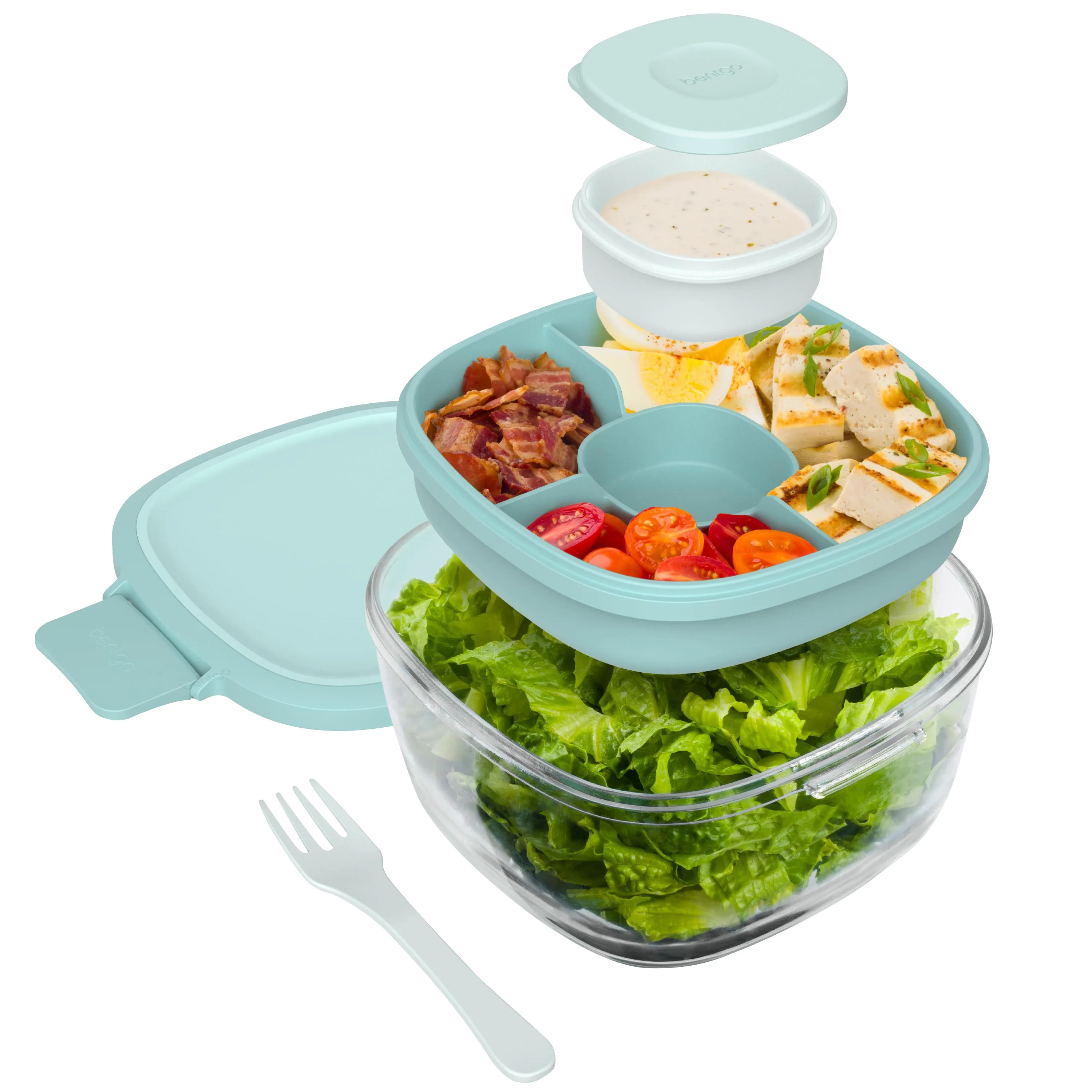 Bentgo All-In-One Glass Salad Container