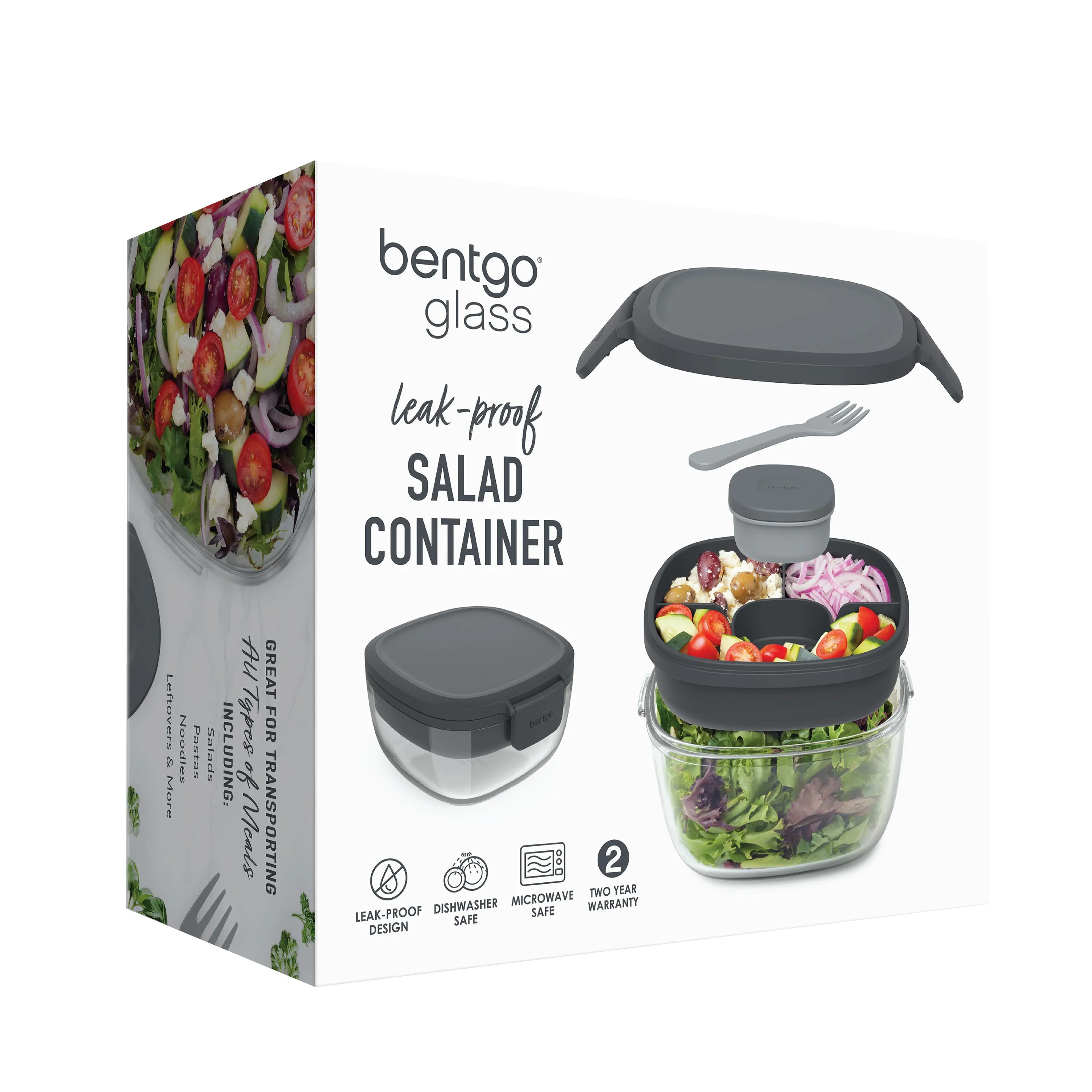 Bentgo All-In-One Glass Salad Container