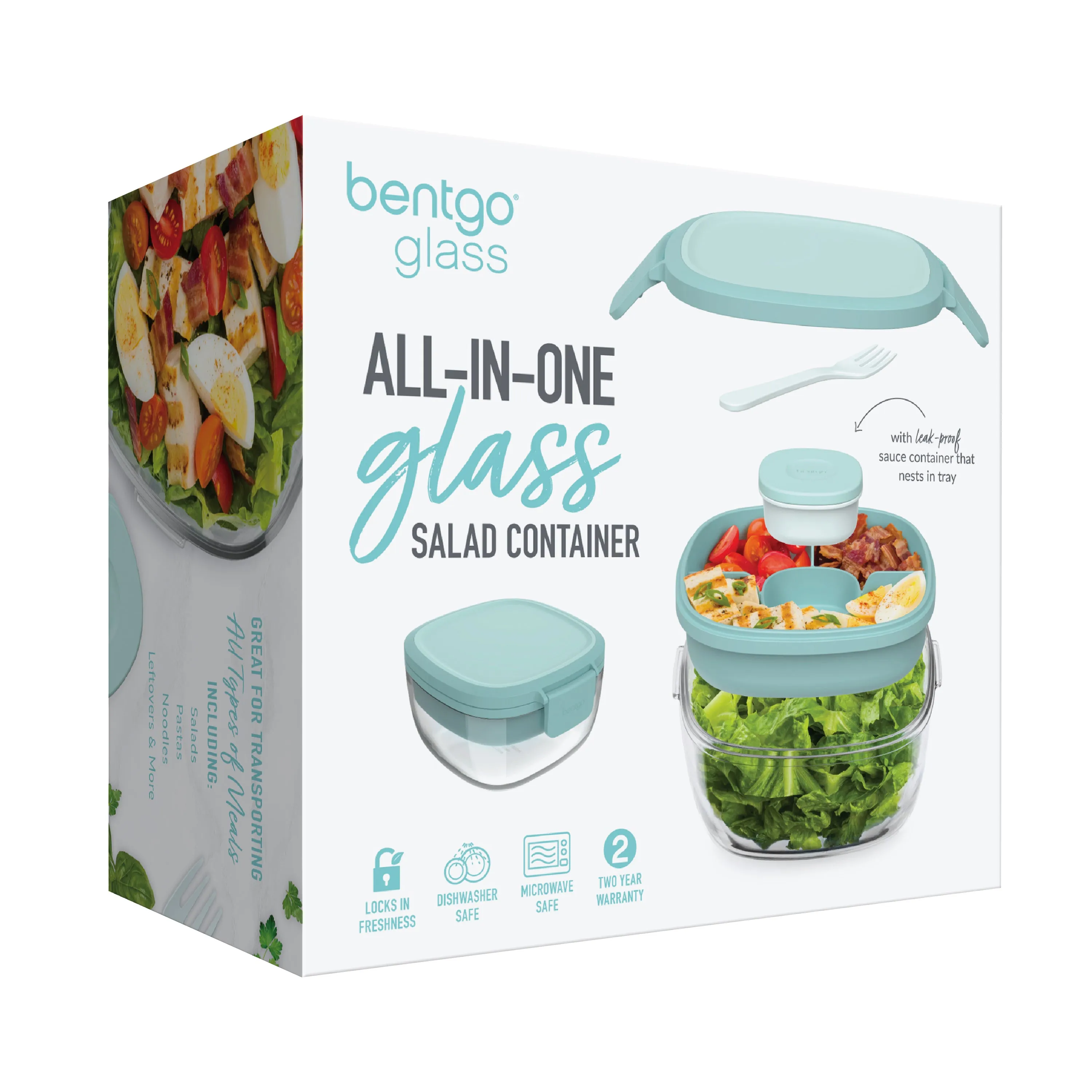 Bentgo All-In-One Glass Salad Container