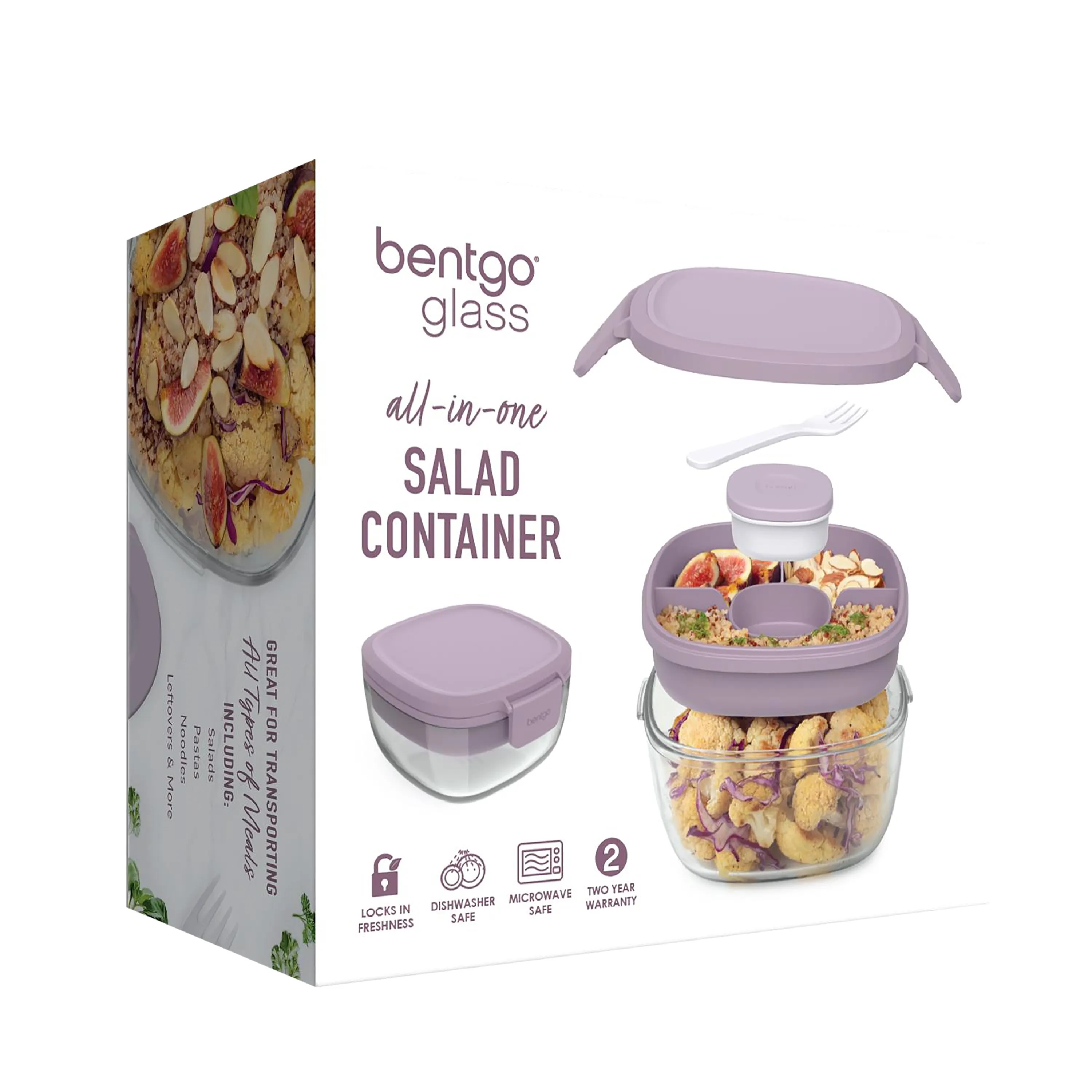 Bentgo All-In-One Glass Salad Container