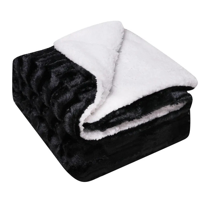 Black Throw Blanket