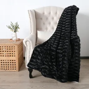 Black Throw Blanket