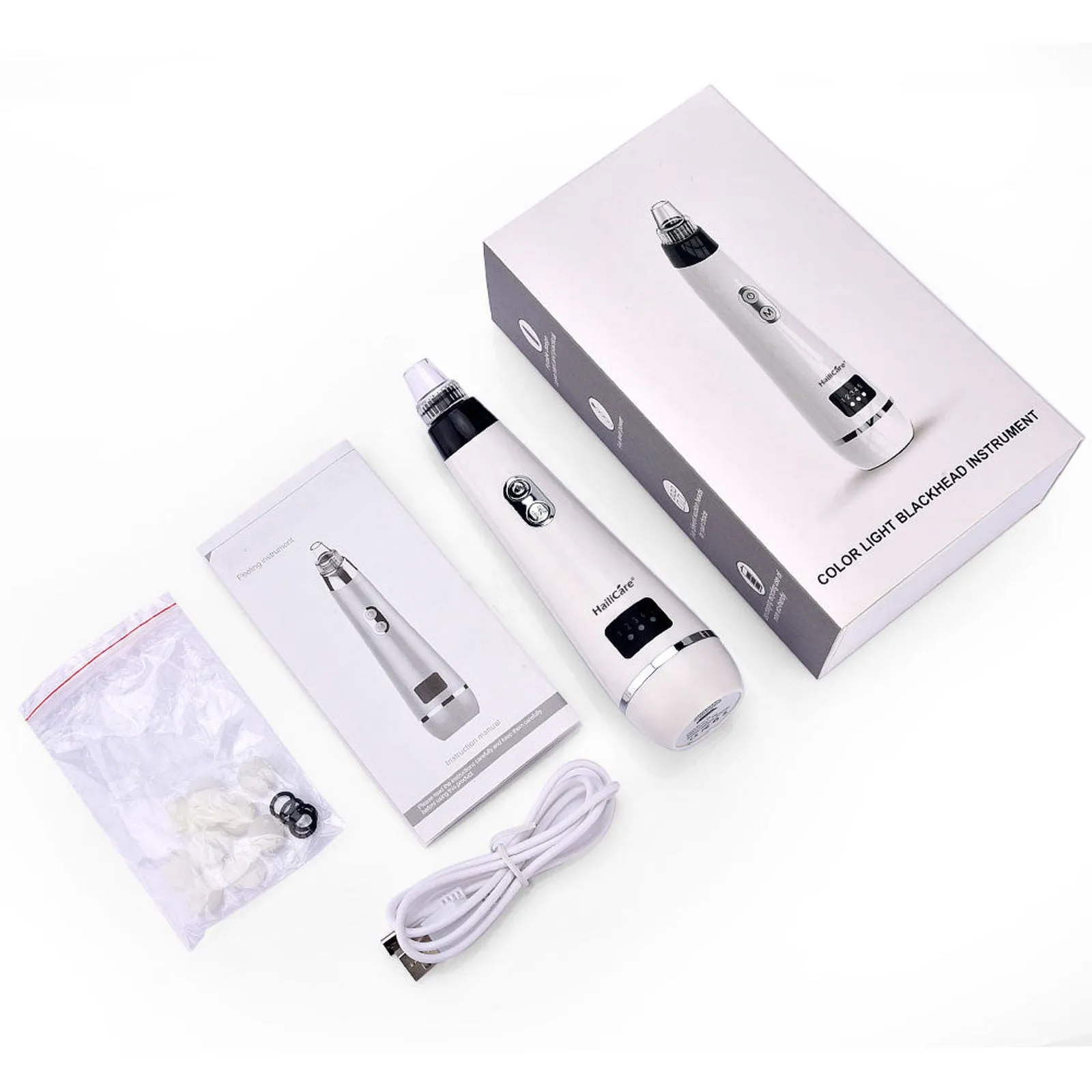 Blackhead Vacuum Suction - Pore Vacuum Cleaner Facial Blackhead Acne Removal Tools