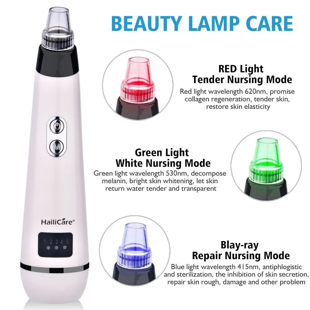 Blackhead Vacuum Suction - Pore Vacuum Cleaner Facial Blackhead Acne Removal Tools