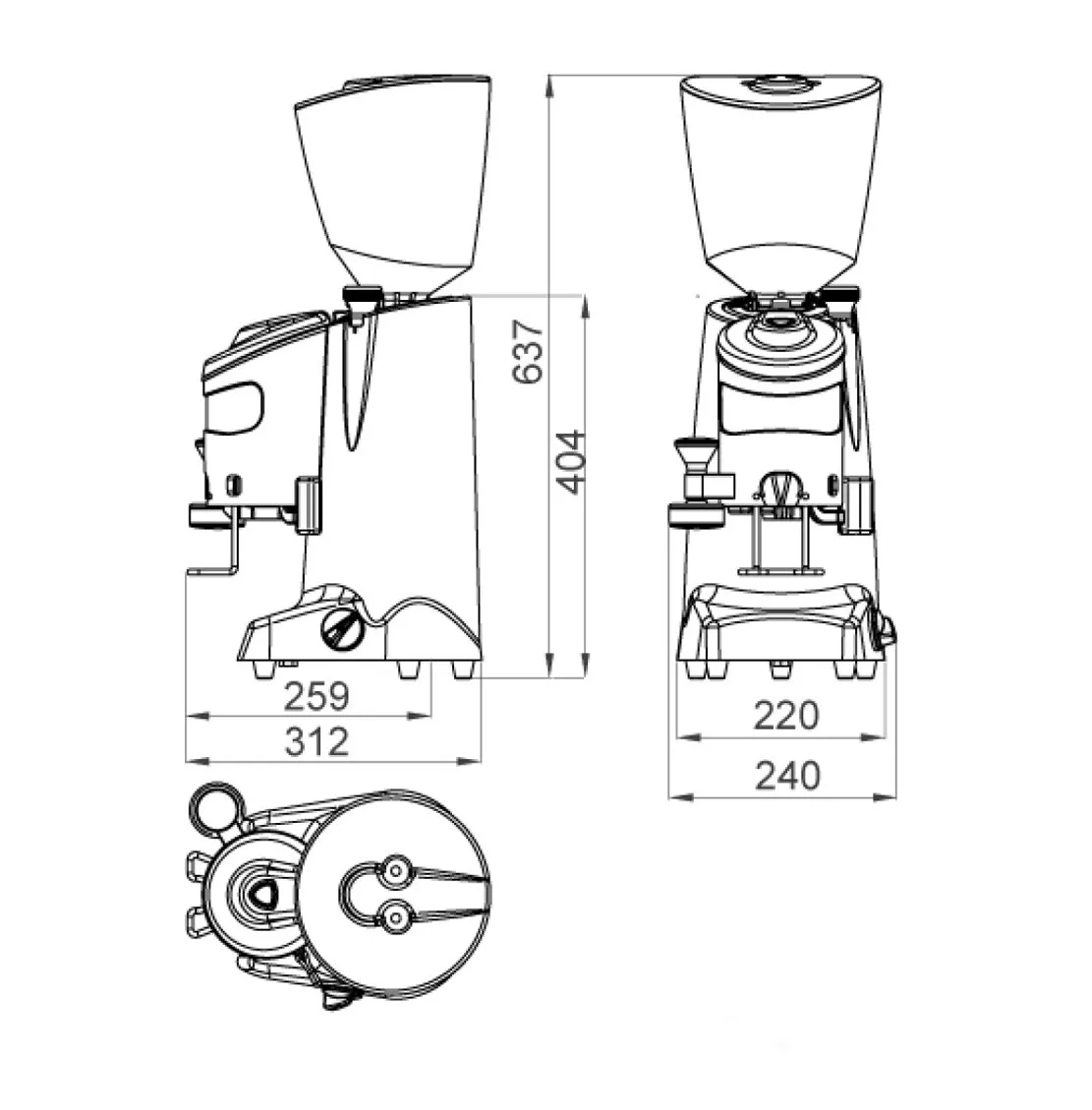 Boema Eureka Olympus K Lever Coffee Grinder AG1.100.OD4