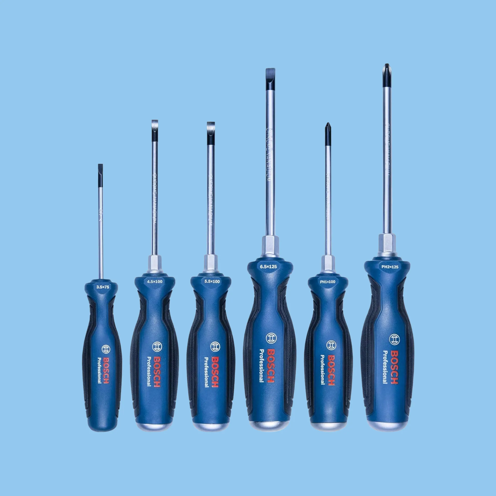 Bosch 1600A016BF 10-Piece Screwdriver Set: Cross & Slotted