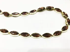 Brown Eye Glass Stone Laces (18x10 mm)