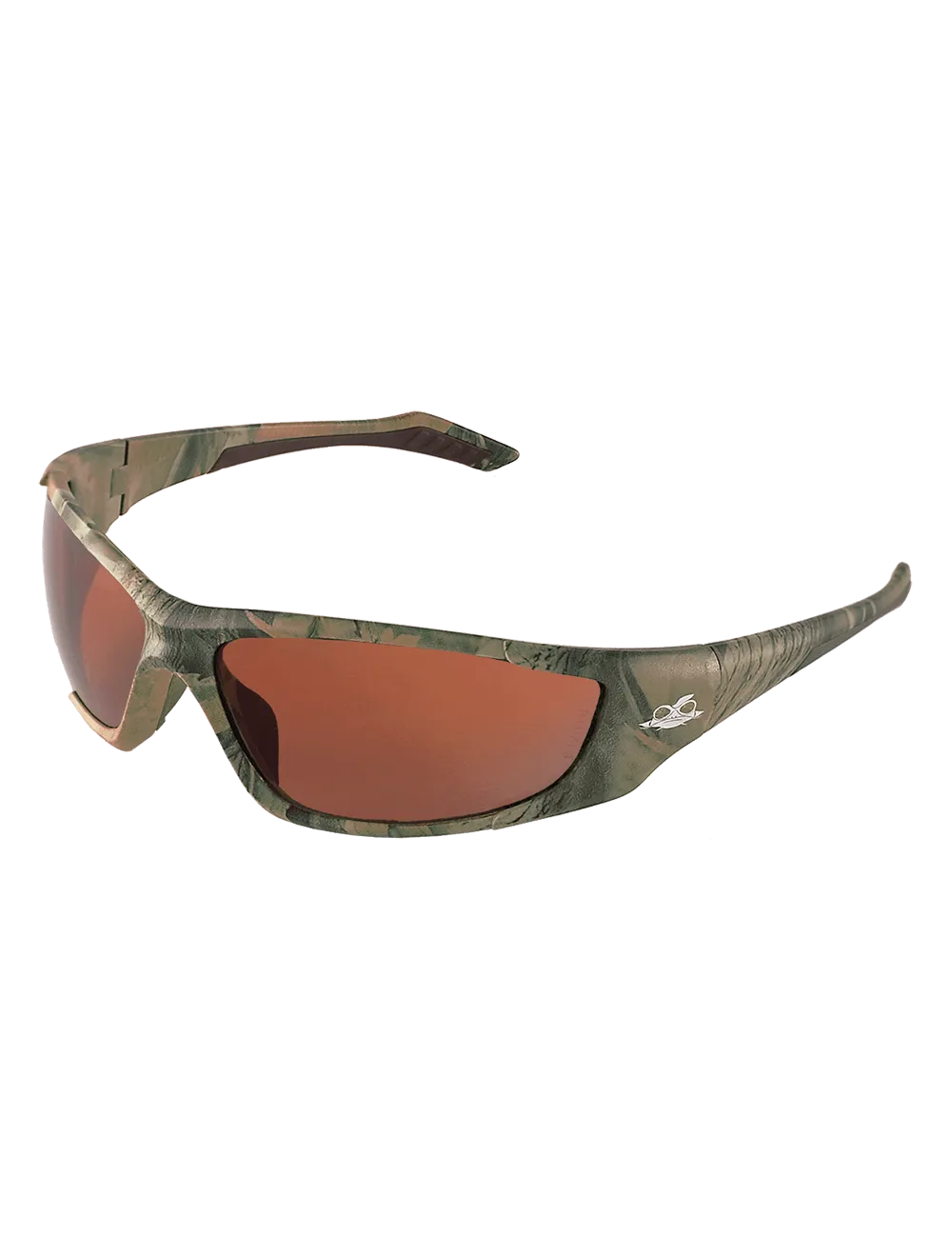 Bullhead Safety® Javelin Safety Glasses with, Camo Frame and Brown Lens BH12108