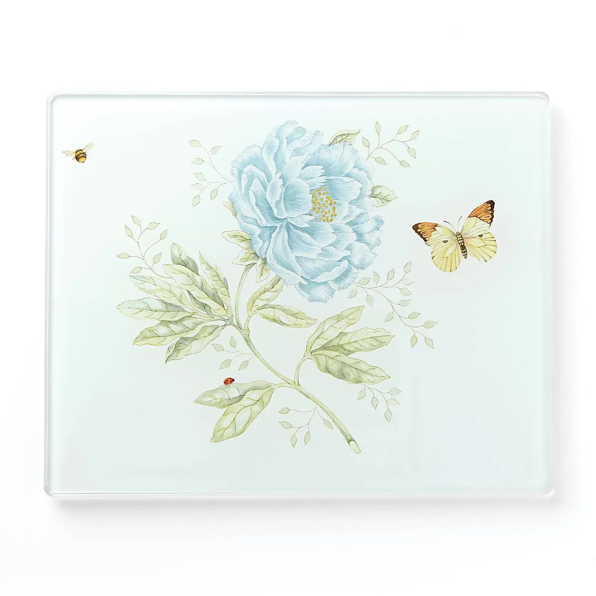 Butterfly Meadow Small Glass Cutting Board