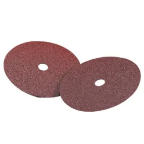 Carborundum Carbo White Fiber Disc, Aluminum Oxide, 7 in Dia., 60 Grit, 77696009807