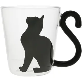 Cat Sitting 12 oz Glass Cup