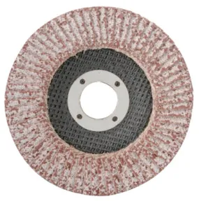 CGW Abrasives Flap Discs, Aluminum, Reg Thickness, T29, 5", 36 Grit, 7/8 Arbor, 12,200 rpm, 43181