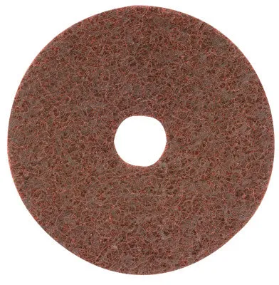 CGW Abrasives Surface Conditioning Disc, Hook & Loop w/ Arbor Hole, 5 in, 12,000 rpm, Maroon, 70033