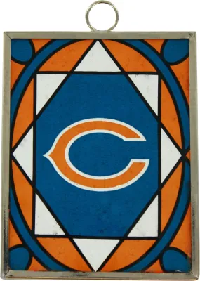 Chicago Bears Stained Glass Ornament & Sun Catcher