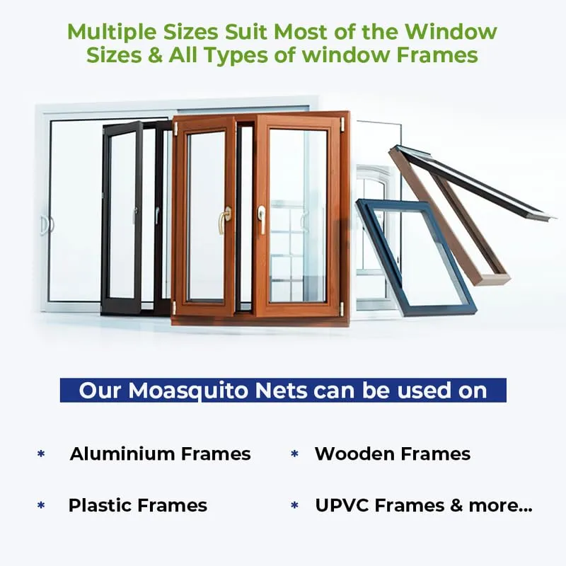 Classic Mosquito Net for Windows | Pre Stitched (Size-90X90 cms/2.95 * 2.95 Ft/35.4 * 35.4 Inches Color-Brown) | Premium 120GSM Fiberglass Net with Self Adhesive Hook Tape