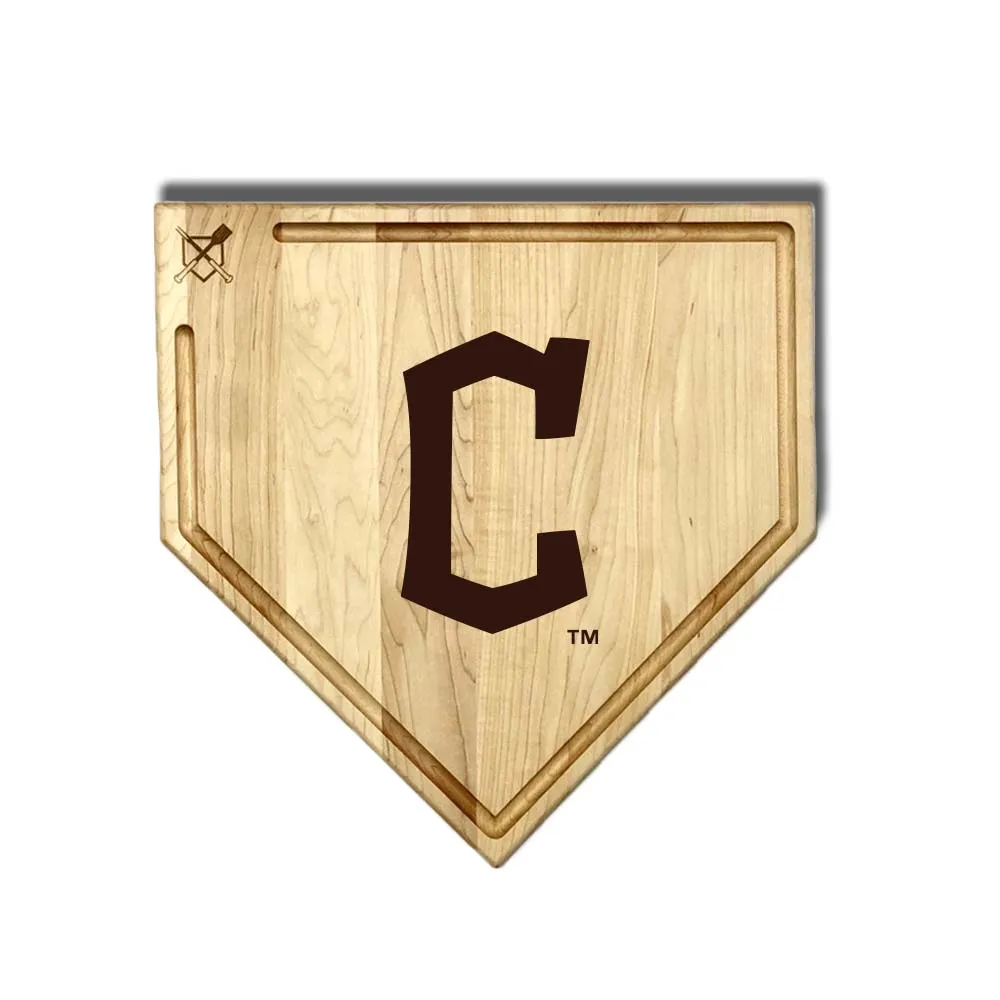 Cleveland Guardians Home Plate Cutting Boards | Multiple Sizes | Multiple Designs