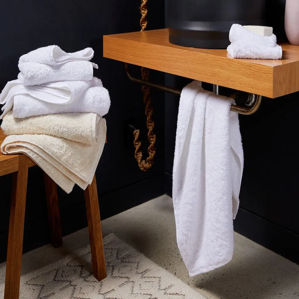 Cloud Loom Alpine White Organic Towels