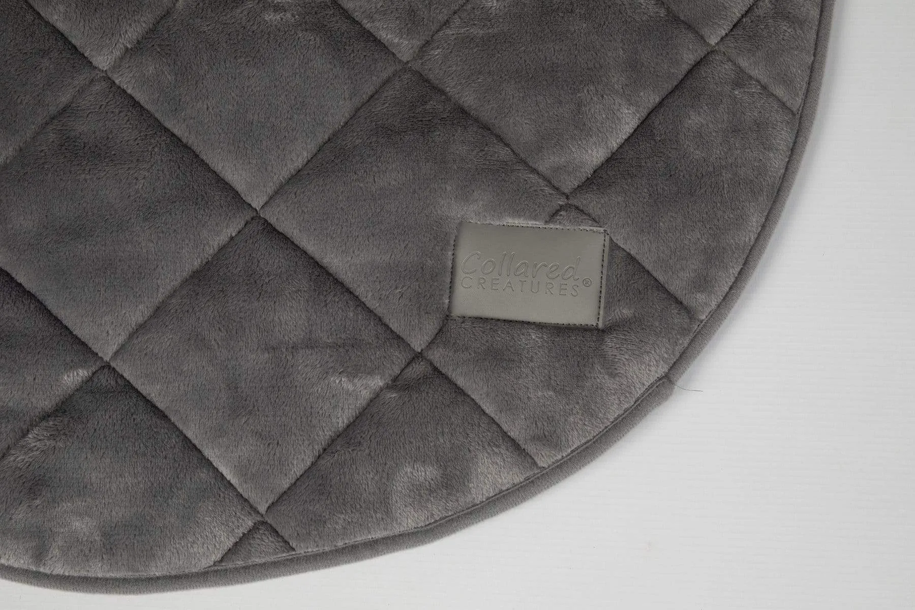 Collared Creatures - Luxury Grey Quilted Deluxe Cocoon Dog Blanket