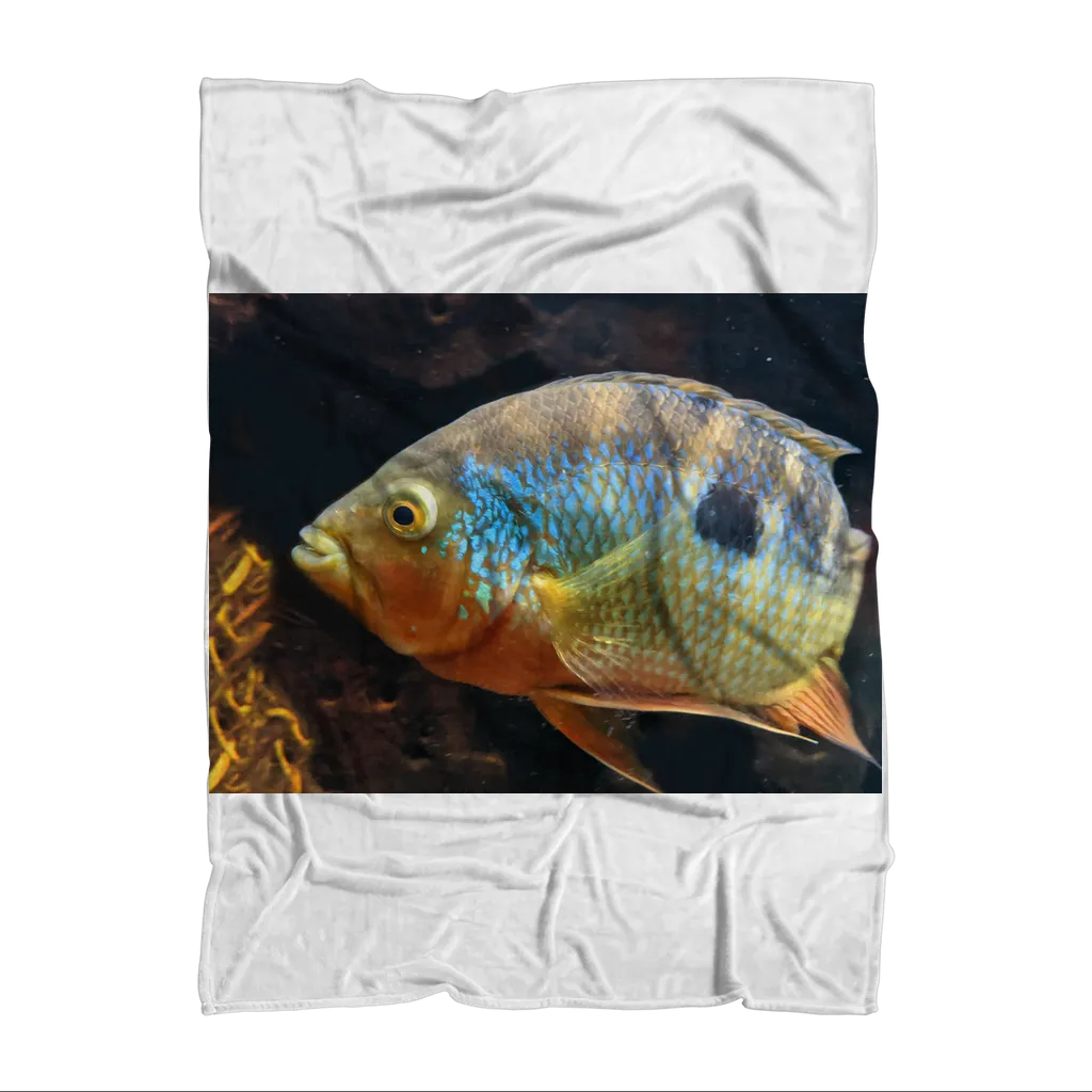 Colorful Fish Sublimation Throw Blanket