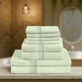 Cotton Home Ultimate Towel Collection - 8 Piece Bundle Mint