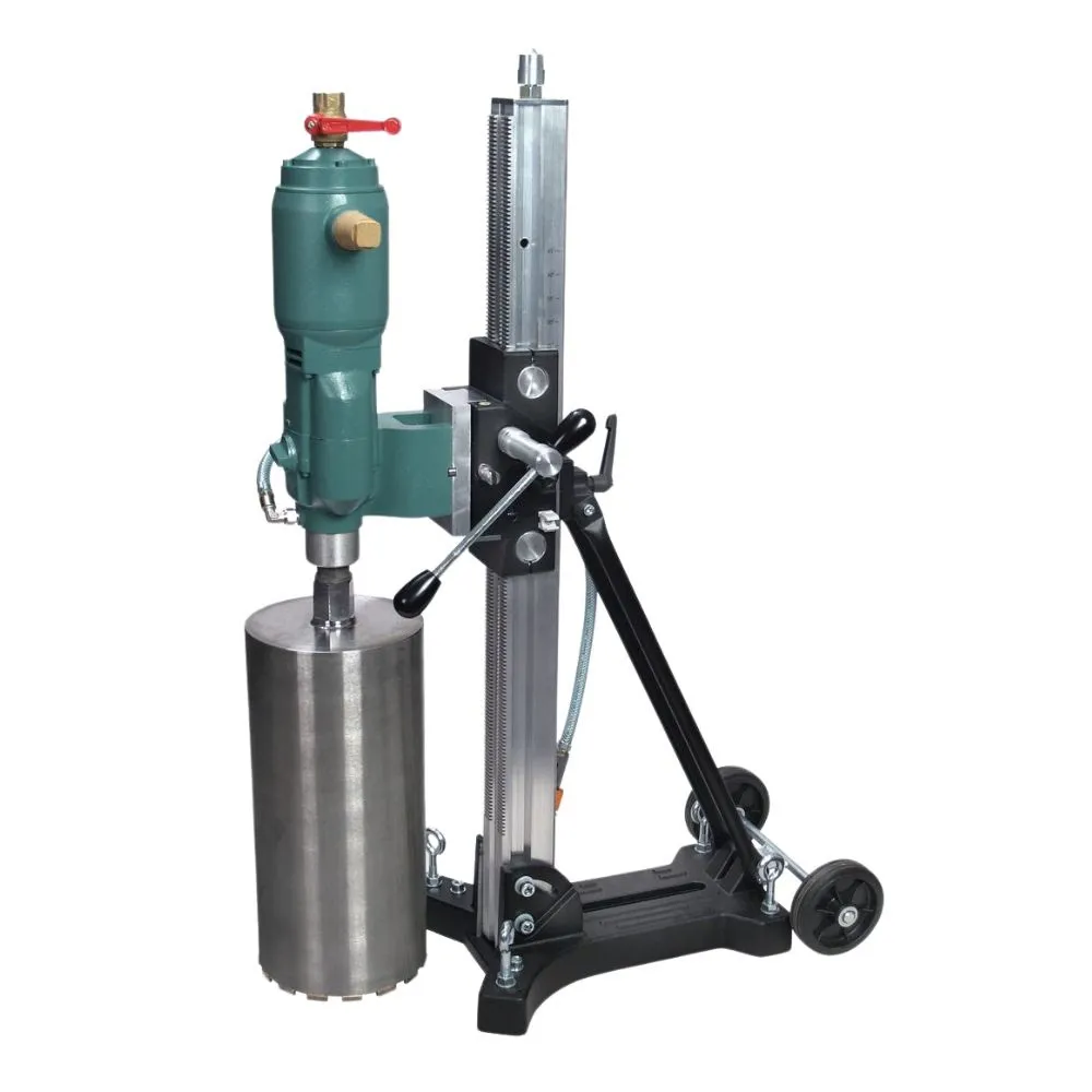 CS Unitec 2 1328 0050 SV Wet Air Core Drill |12" Capacity | 3-Speed | w/ Anchor/Vacuum Stand Kit w/ Vacuum Pump