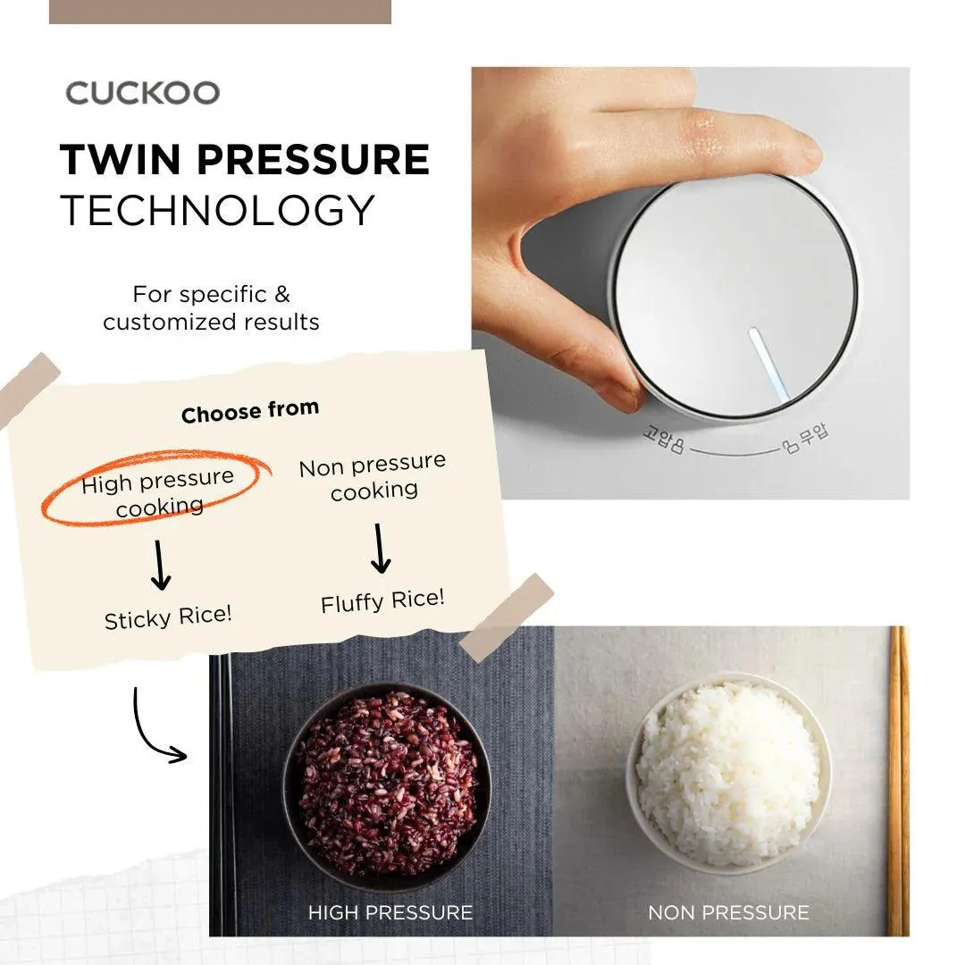 Cuckoo Multi-Functional Twin Pressure Rice Cooker