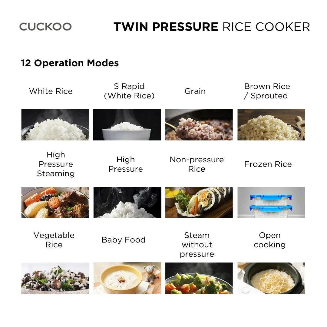 Cuckoo Multi-Functional Twin Pressure Rice Cooker